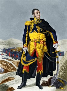 Maréchal de Grouchy (gravure en couleur) - French School