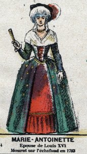Marie-Antoinette (1755-1793), reine de France. Dans "Galerie des rois et reines de France et des personnages illustres de 1643 à 1895" Image d