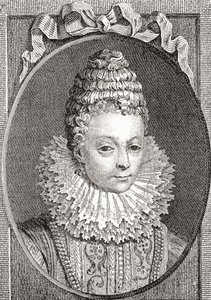 Marie de Médicis, 1575-1642. Reine consort de France, en tant que seconde épouse du roi Henri IV de France. De Les Heures Libres publié en 1908 - French School