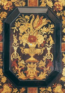 Détail de marqueterie d