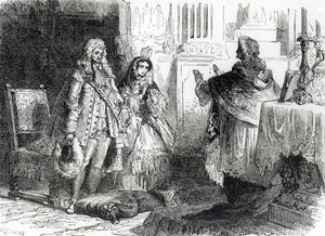Mariage de Louis XIV et Madame de Maintenon - French School