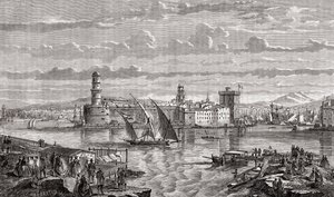 Marseille au XVIIIe siècle, gravé par Pibaraud d