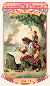 Maréchal Vauban, ingénieur militaire français (chromolithographie) - French School
