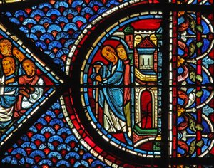 Fenêtre de Marie-Madeleine : Évêque Maximin - frère de Marie-Madeleine