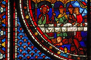 Fenêtre de Marie-Madeleine : Marie chez Simon
