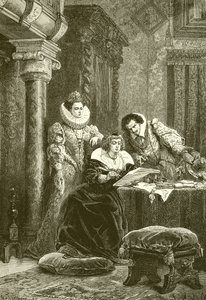 Marie de Médicis, Concini et Leonara Galigai - French School