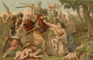 Massacre des Innocents (chromolitho) - French School