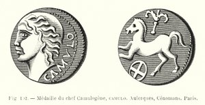 Médaille du chef Camulogene, Camulo, Aulerques, Cénomans, Paris - French School