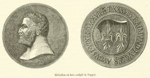 Médaillon en bois sculpté de Fugger - French School