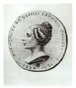 Médaille représentant Sophie Germain (1776-1831) - French School