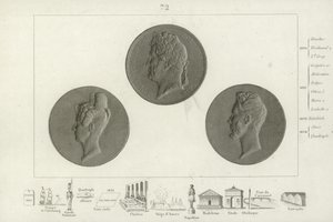 Médaillon de Louis Philippe Ier de France - French School