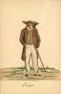 Costume masculin de Lauzach, Morbihan - French School