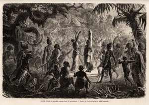 Meriah Pujah ou sacrifice humain, Khondistan - French School