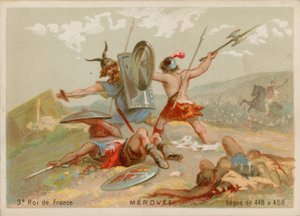 Mérovée, roi de France (412-457) - French School