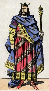 Dynastie mérovingienne : Portrait de Clotaire IV (685-719) roi des Francs d