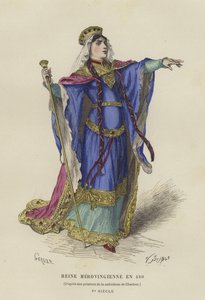 Reine mérovingienne, 480 - French School