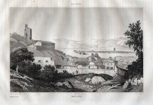 Messine - Sicile - Gravure de « L