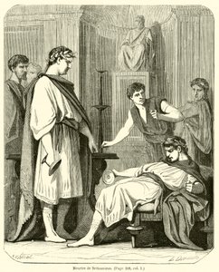 Meurtre de Britannicus (gravure) - French School