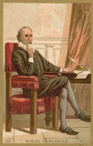 Miguel de Cervantes, romancier, poète et dramaturge espagnol - French School