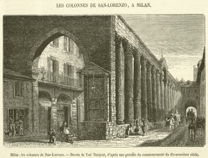 Milan, les colonnes de San-Lorenzo - French School