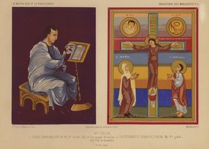 Miniatures de manuscrits enluminés du 9ème siècle