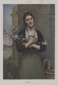 Mireille (lithographie en couleur) - French School