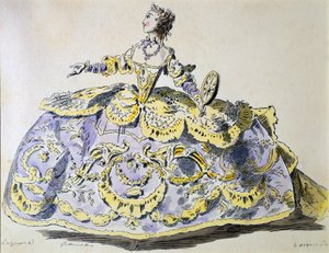 Mlle Laguerre en Fortune, fac-similé par A. Guillaumot fils (gravure à la main) - French School