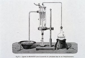 Appareil de Mitscherlich pour la recherche de phosphore en cas d