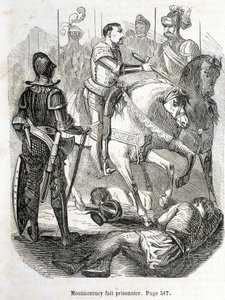 Montmorency fait prisonnier à Pavie (1525) - dans « Histoire de France » par L.-P. Anquetil - French School
