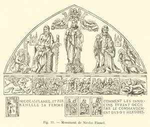 Monument de Nicolas Flamel - French School