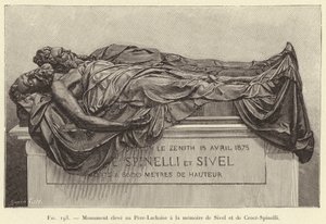 Monument élevé au Père-Lachaise à la mémoire de Sivel et de Croce-Spinelli - French School