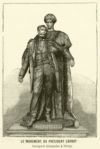 Monument au président français assassiné Sadi Carnot - French School