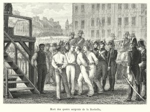 Mort des quatre sergents de La Rochelle - French School