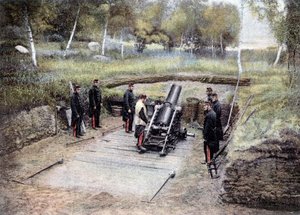 École de mortier de 220 - dans « Album militaire » - Artillerie à pied - French School