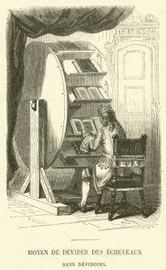 Moyen de Dévider des Écheveaux Sans Dévidoirs - French School