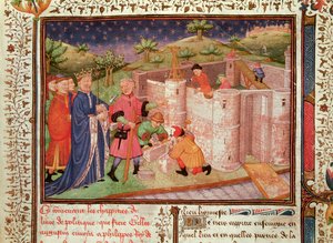 Ms 1015 fol.1 Construction d