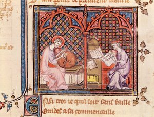 Ms 1044 Fol.16v Le Verbe, Créateur du Monde et L