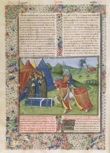 Ms 115 f.425v Lancelot tuant Sir Agravain - French School