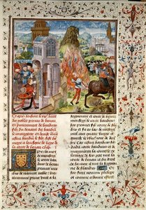 Ms 149 t.3 fol.172 La succession de Baudouin VI après la mort de son père, Histoire des Nobles Princes de Hainaut, par Jacques de Guise - French School