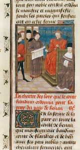 Charte des Lois que le Comte Baudouin VI de Hainaut ordonne pour la paix du pays de Hainaut