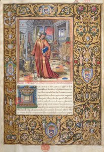 Flavius Josèphe dans son étude, illustration pour le Prologue des Antiquités des Juifs (Antiquitates Judaicae) par Flavius Josèphe, c.1503
