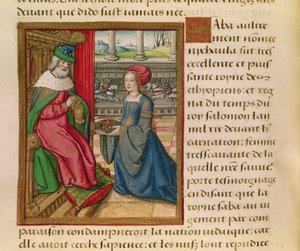 La Reine de Saba, de Vie des Femmes Célèbres, c.1505