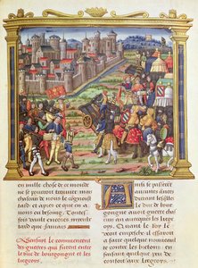 Guerre entre Charles le Téméraire, duc de Bourgogne et Liège en 1467-68, des Mémoires de Philippe de Commynes (1445-1509) - French School