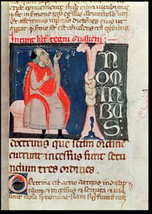 Ms. 2046 fol. 261 Un Scientifique, illustration au début des Commentaires par Aliben Rhodonan sur Ars Parva par Galien