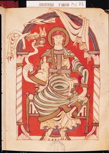 Ms 24 fol.15 Saint Matthieu, illustration de l