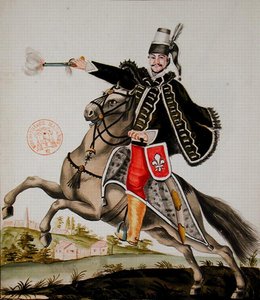 Ms 2848 Hussard du régiment Esterhazy - French School