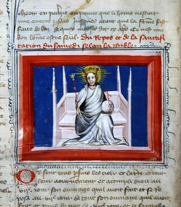 Ms 314 Dieu en majesté, de la Bible des Grands Augustins - French School