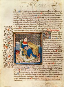 Ms 316 fol.3 Un philosophe à son bureau, de Les Dits Moraux des Philosophes