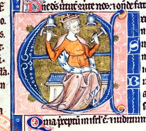 Initiale historiée A d