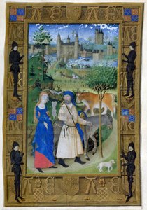 La Fuite en Égypte, des Heures de Charles de France, c.1466-69 - French School